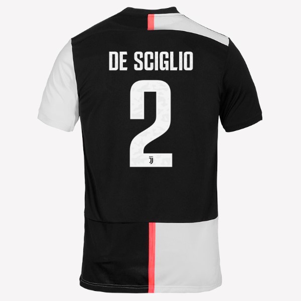 Camiseta Juventus NO.2 De Sciglio 1ª 2019/20 Blanco Negro